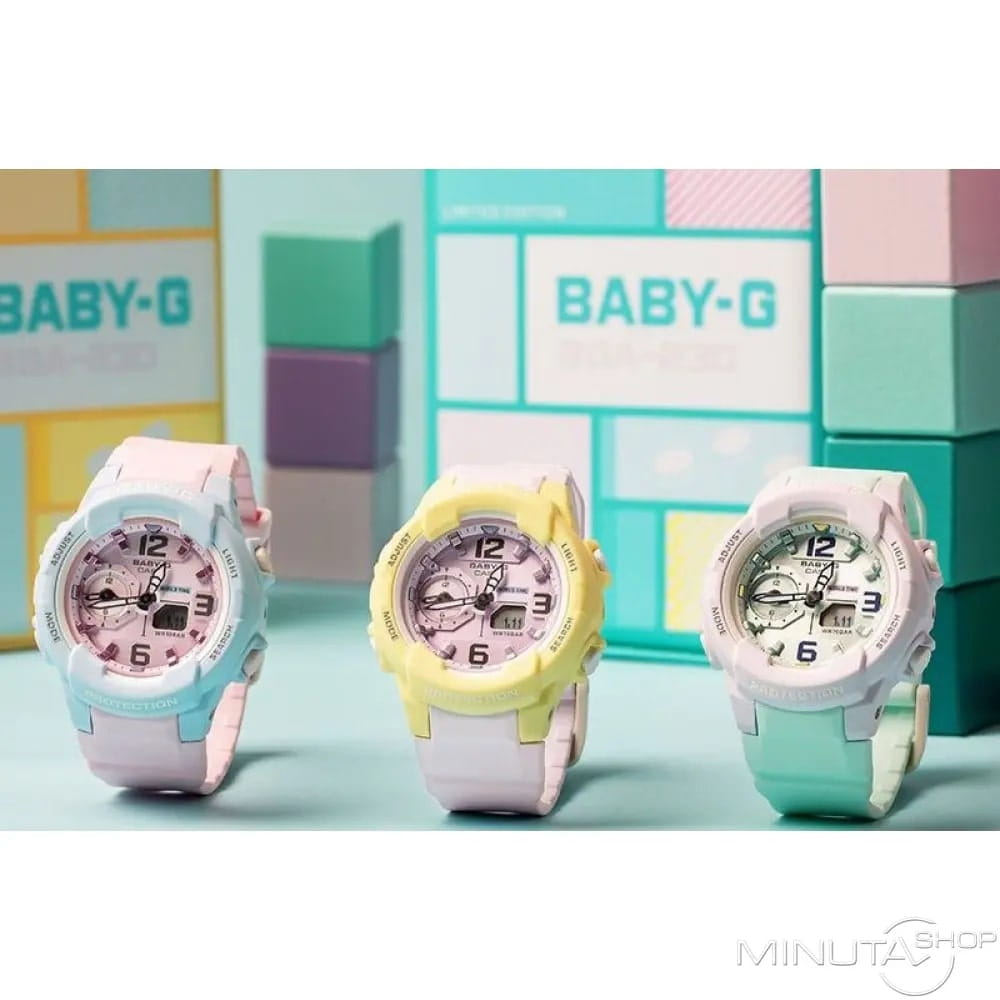 Casio Casio Baby-G BGA-230PC-6B, baby-g япония женские часы на браслете пластик боковой вид
