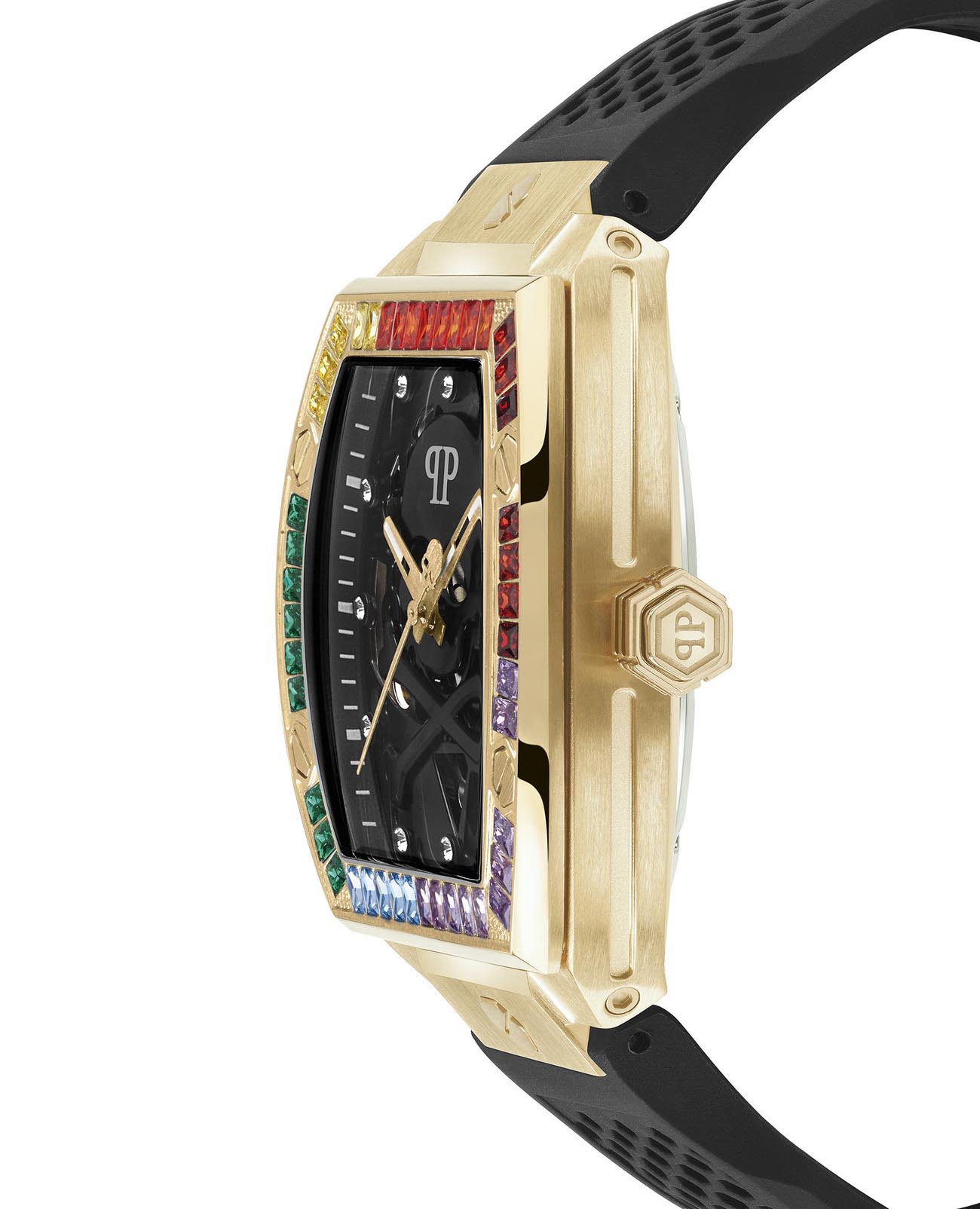 Philipp Plein Philipp Plein The Skeleton PWBAA1623, the skeleton германия мужские часы на браслете силикон боковой вид