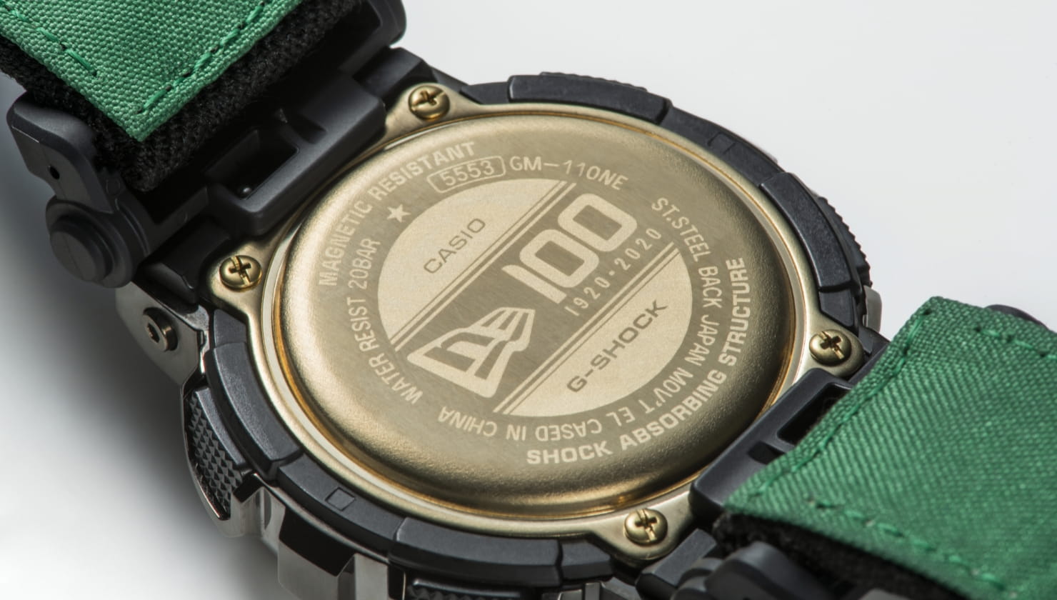 Casio Casio G-Shock GM-110NE-1A, g-shock япония мужские часы на браслете полимер боковой вид