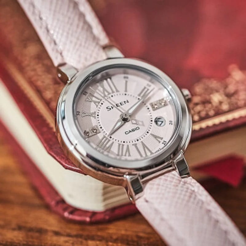 Casio Casio Sheen SHE-4029L-4A женские часы розовый циферблат на запястье