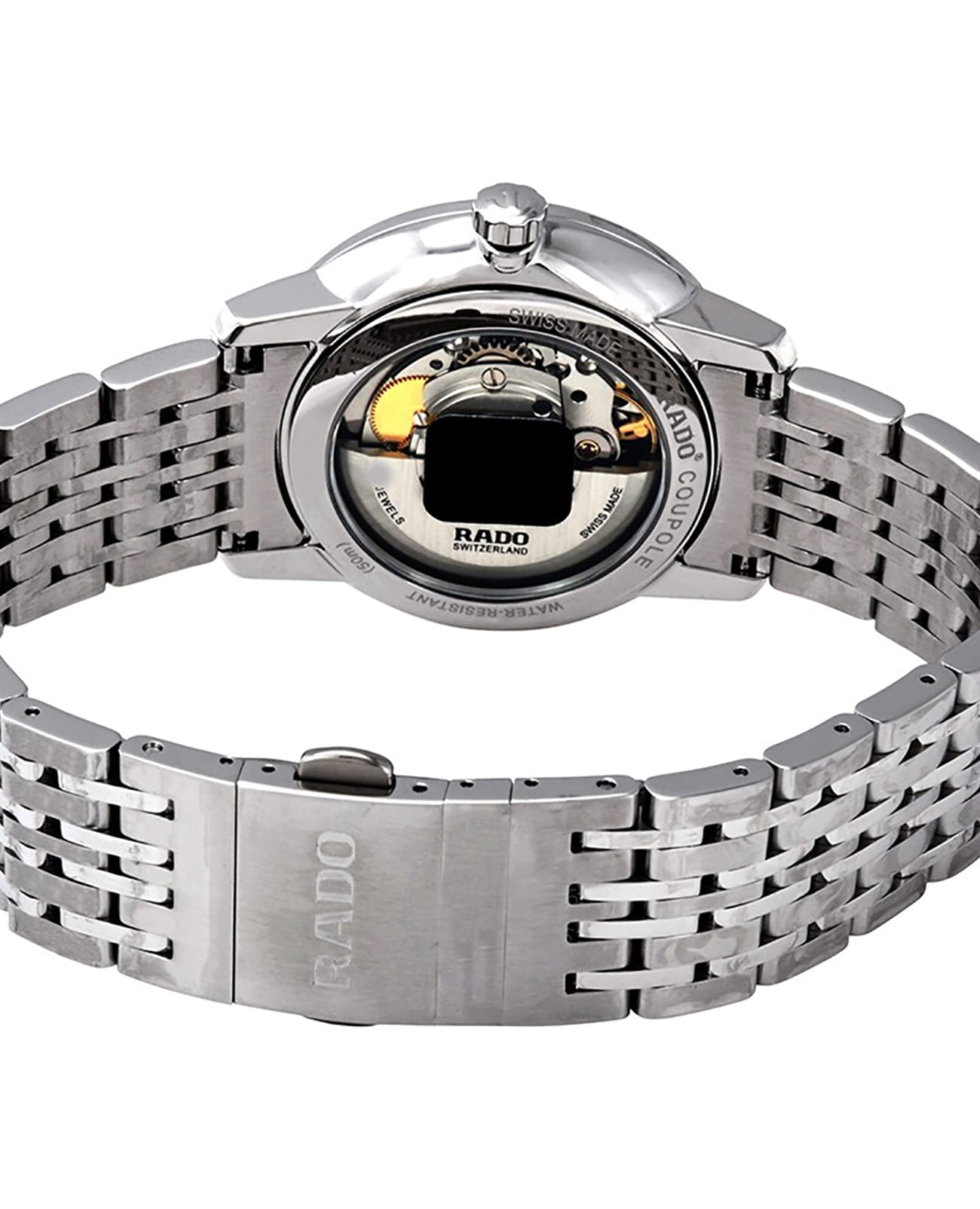 Rado Rado Coupole Classic Automatic R22860044, coupole швейцария мужские часы на браслете нержавеющая сталь боковой вид