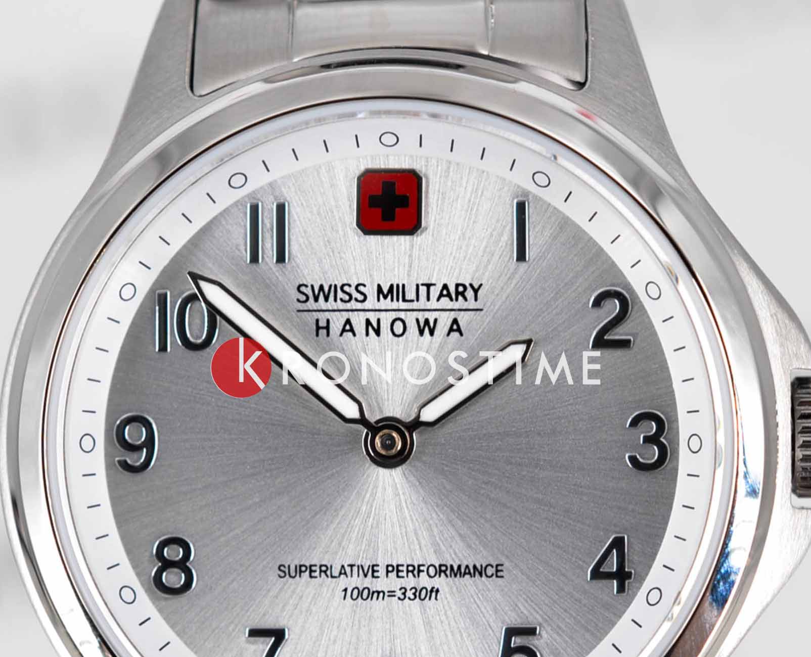 Swiss Military Hanowa Swiss Military Hanowa Commander Lady SMWLG0002902 кварцевые женские часы часы крупный план серебристый циферблата