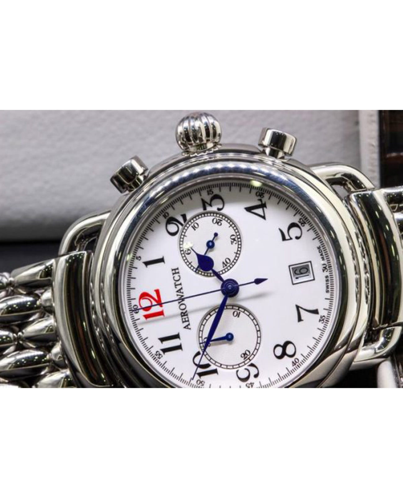 Оригинальные часы Aerowatch Aerowatch 1942 83926 AA04 M кварцевые калибр механизма  общий вид