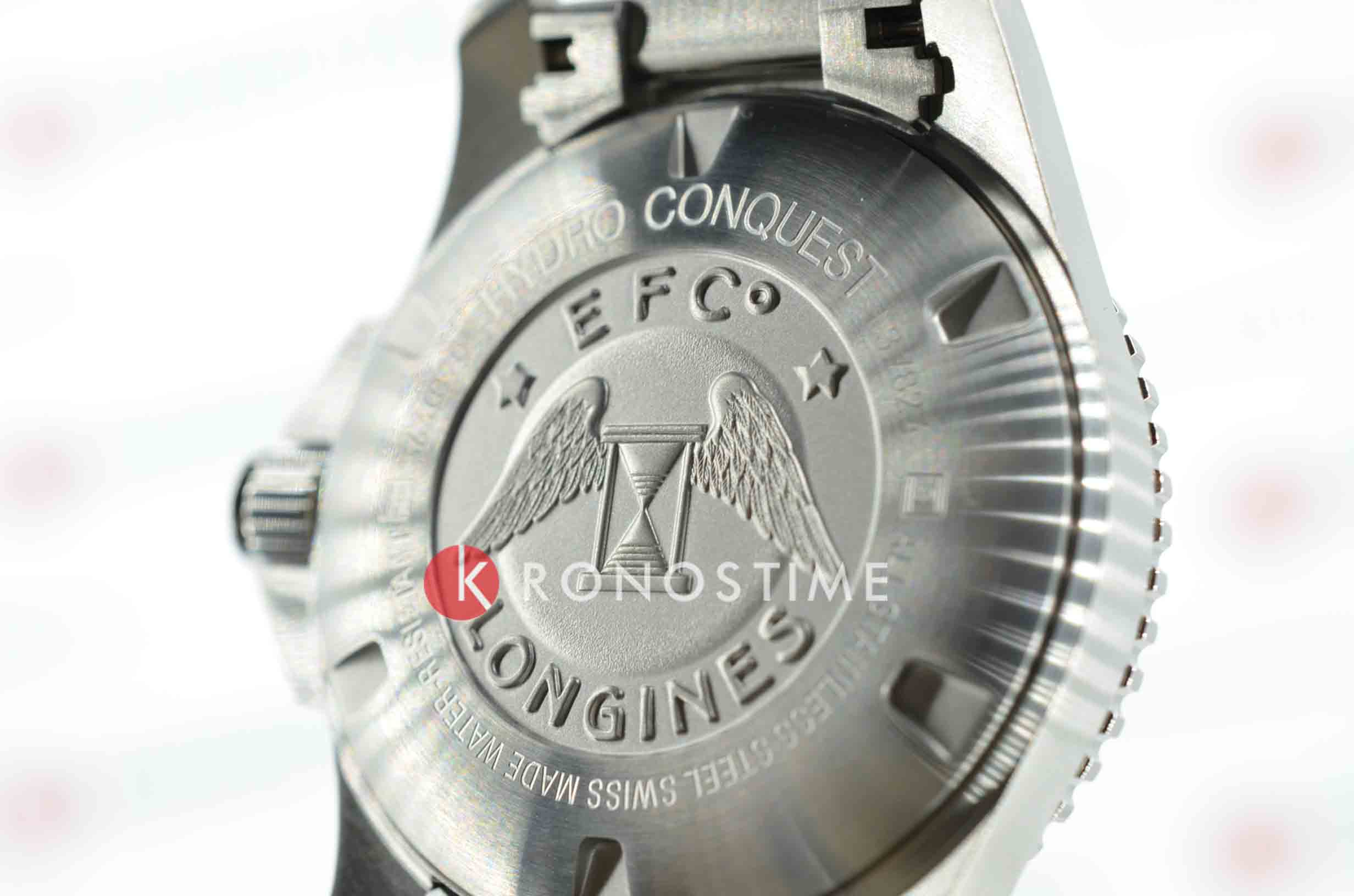 Longines Longines HydroConquest L3.782.4.76.6 мужские часы серый циферблат на запястье
