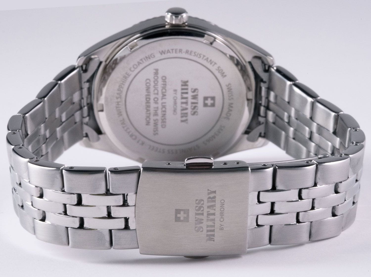 Оригинальные часы Swiss Military by Chrono Swiss Military by Chrono SM34065.01 кварцевые калибр механизма eta f06.411 общий вид