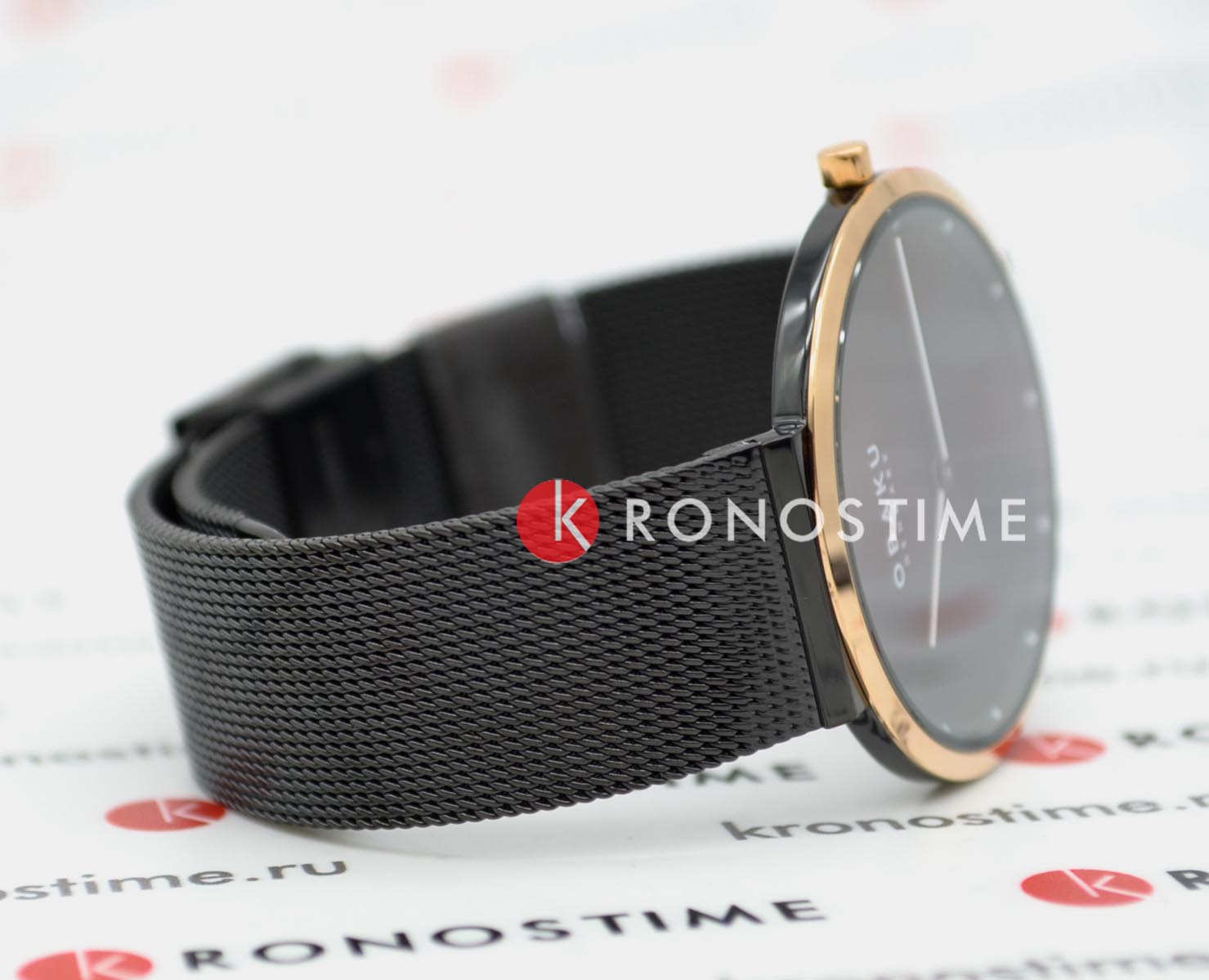 Оригинальные часы Obaku Obaku Ultra Slim V230LXMBMB кварцевые калибр механизма  общий вид