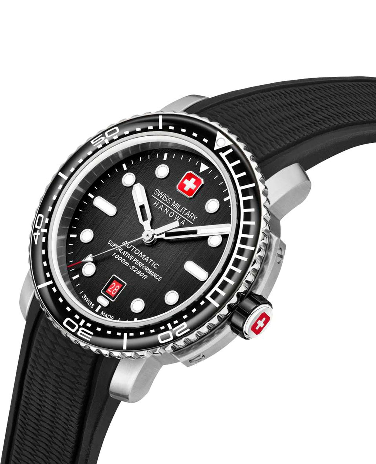 Swiss Military Hanowa Swiss Military Hanowa Maitre Plongeur SMWGL0002001-SET  - задняя крышка сталь металл корпуса, швейцария часы