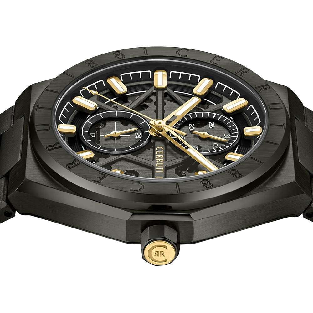 Cerruti 1881 Cerruti 1881 Ravello Skeleton CIWGK0051202 мужские часы черный циферблат на запястье