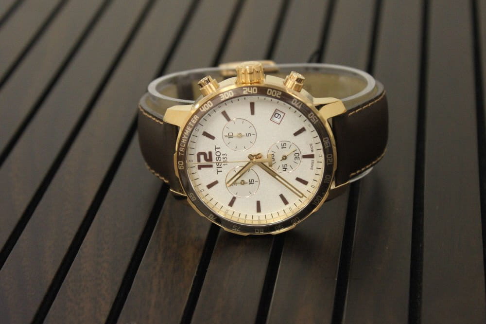 Tissot Tissot Quickster Chronograph T095.417.36.037.02 мужские часы белый циферблат на запястье