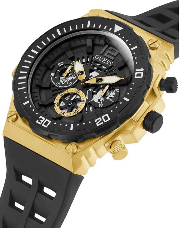Guess Guess  Sport Steel  GW0325G1,  сша мужские часы на браслете силикон боковой вид