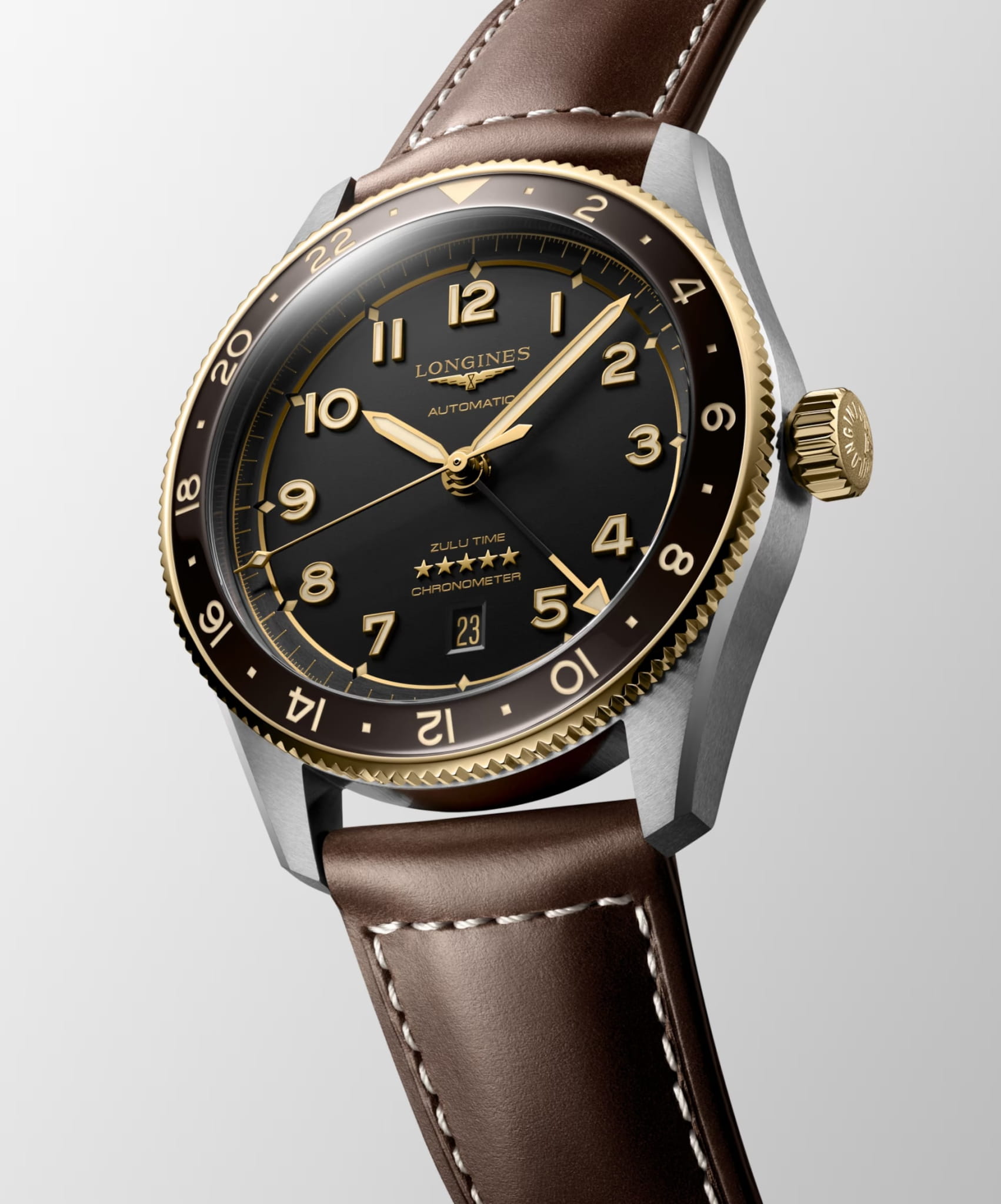 Оригинальные часы Longines Longines Spirit L3.812.5.53.2 механические калибр механизма  общий вид