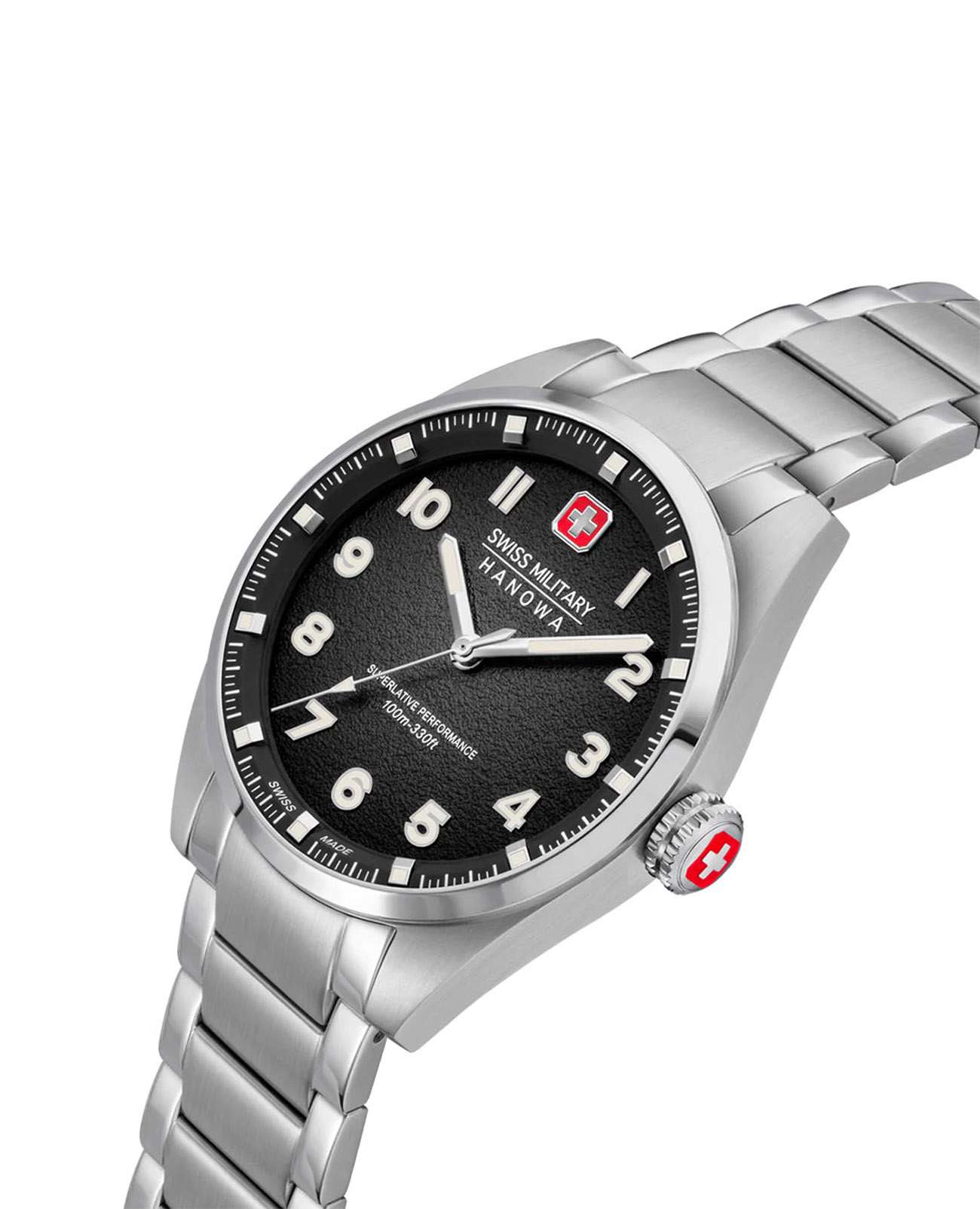 Swiss Military Hanowa Swiss Military Hanowa Greyhound SMWGG0001503  — детали корпуса и нержавеющая сталь