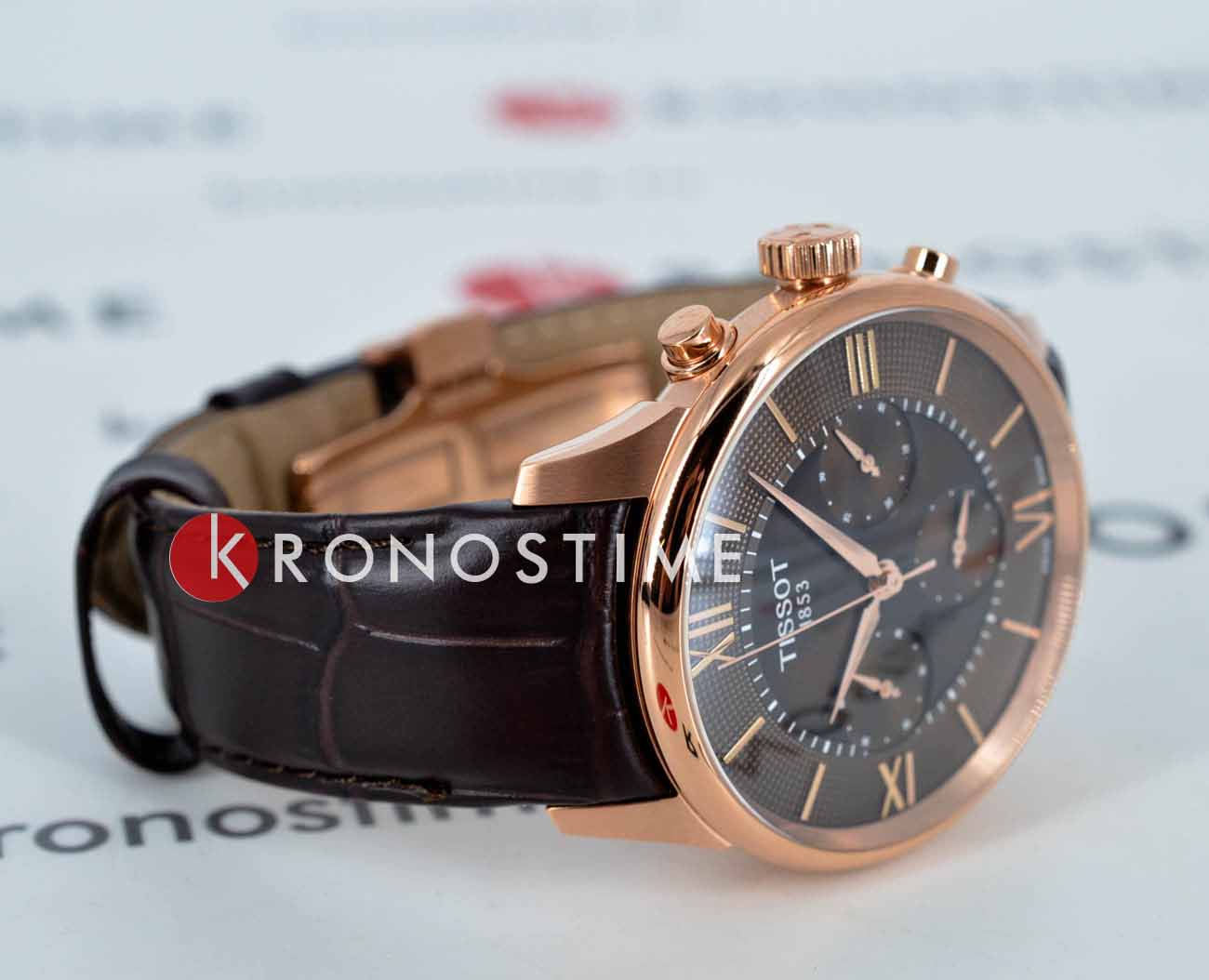 Tissot Tissot Chemin des Tourelles Automatic Chronograph T139.462.36.298.00, t-classic швейцария мужские часы на браслете кожаный боковой вид