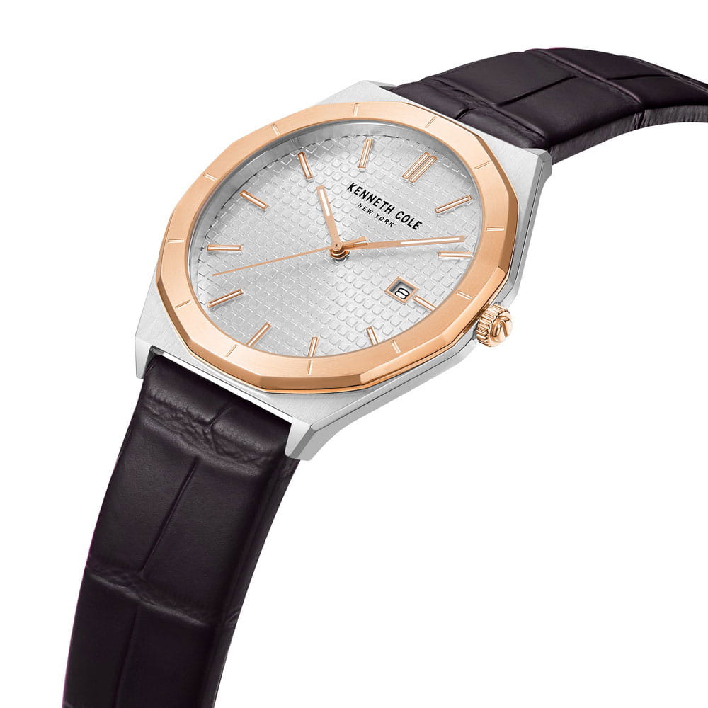 Kenneth Cole Kenneth Cole Classic KCWGB2234210,  сша мужские часы на браслете кожаный боковой вид