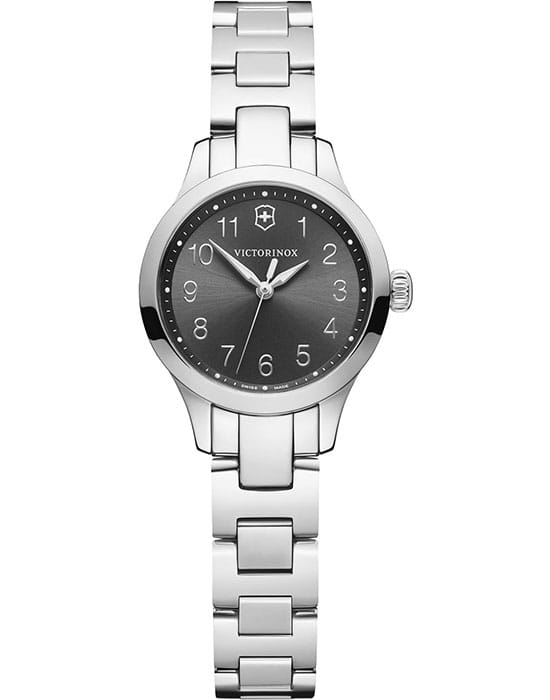 Victorinox Victorinox 241839  241839 кварцевые женские часы черный циферблат, браслет нержавеющая сталь — вид спереди