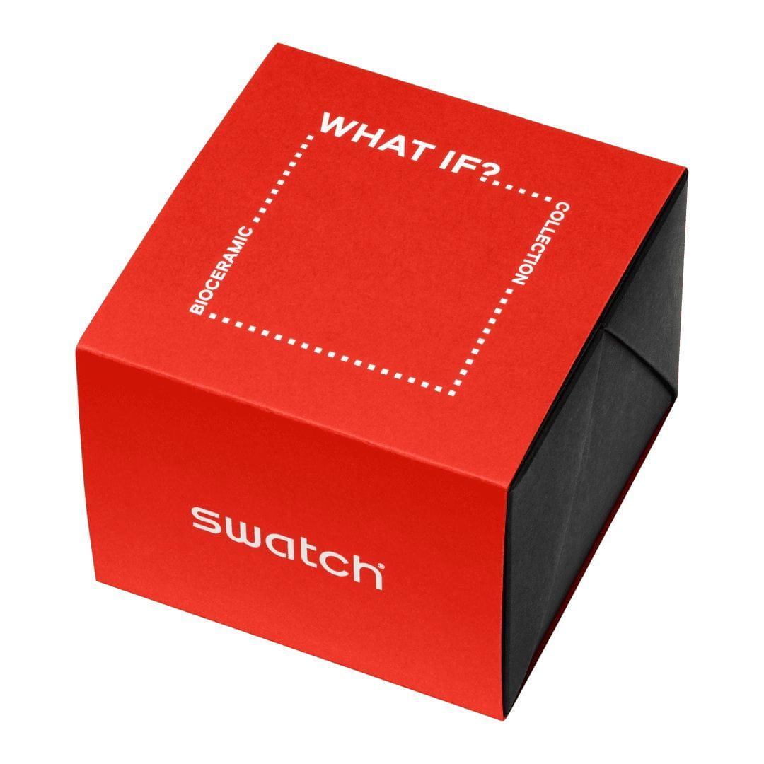 Swatch Swatch Square Bioceramic Standard SO34T700  — детали корпуса и биоматериал