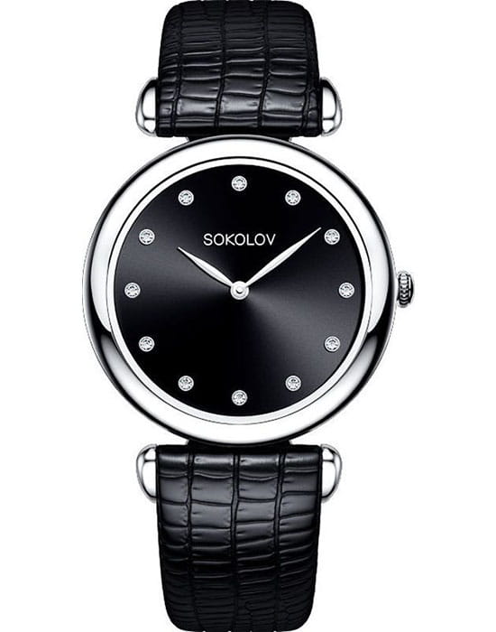Sokolov 105.30.00.000.07.01.2 , наручные женские часы фото под углом