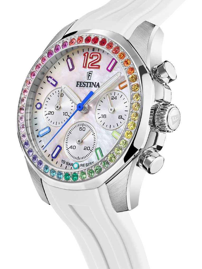 Festina Festina Boyfriend F20610/2,  испания женские часы на браслете каучук боковой вид