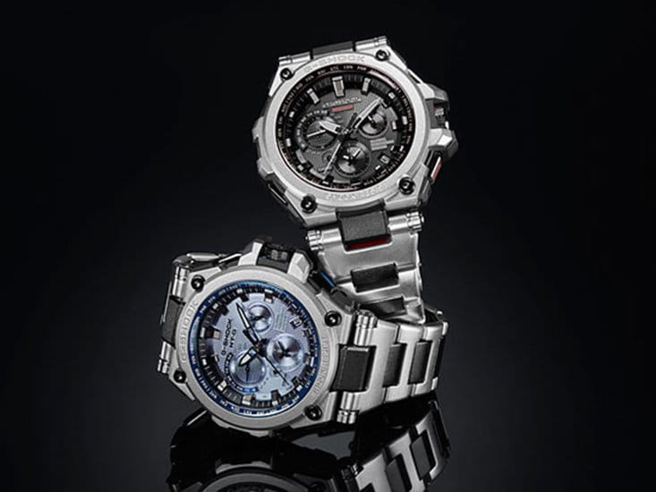 Casio Casio G-Shock Premium MTG-G1000RS-2A, g-shock япония мужские часы на браслете пластик боковой вид