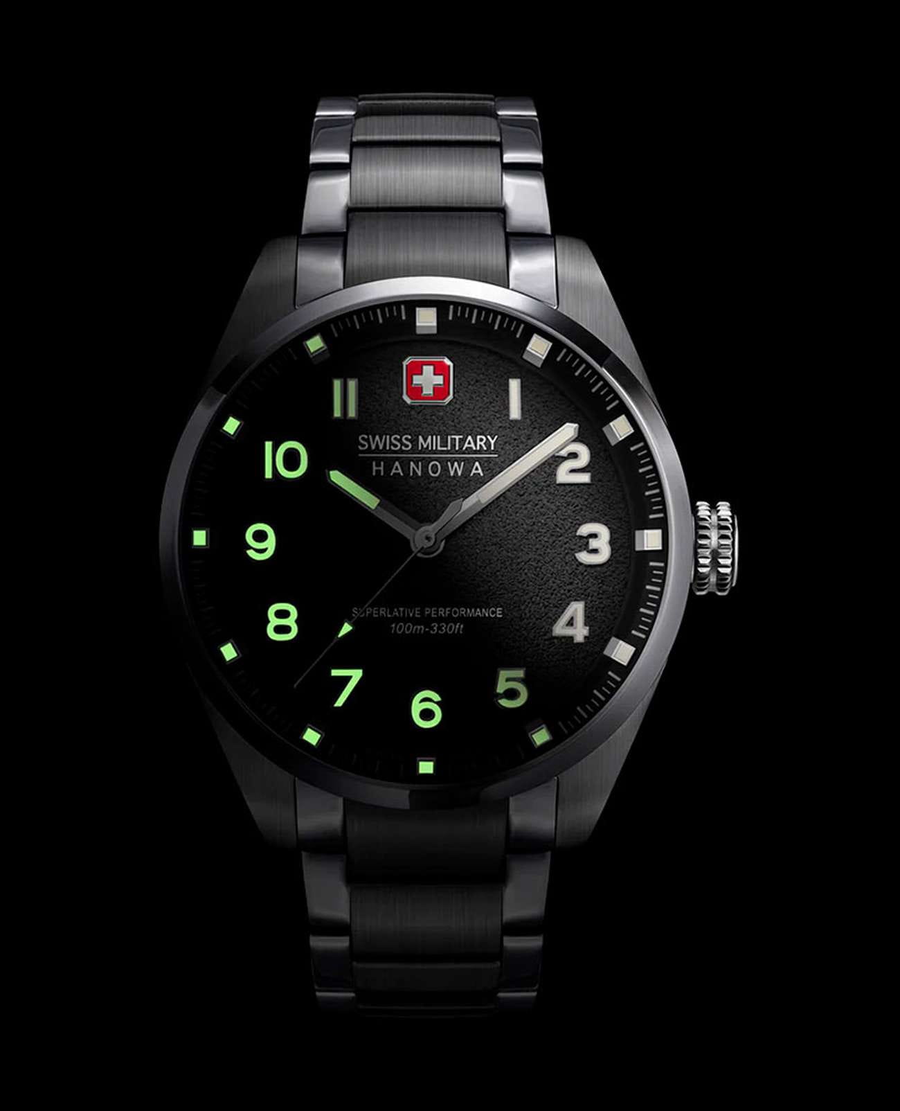 Swiss Military Hanowa SMWGG0001503 мужские часы застежка крупным планом