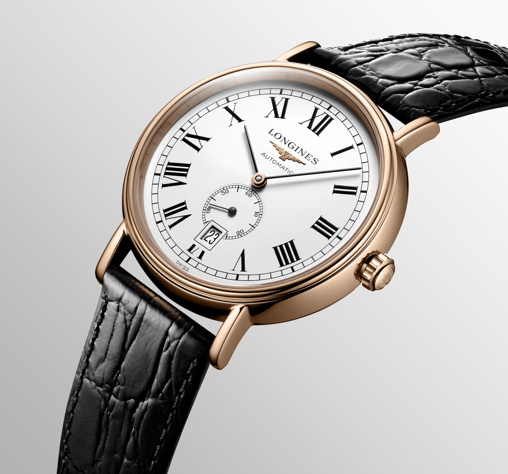 Оригинальные часы Longines Longines Presence L4.905.1.11.2 механические калибр механизма l892 общий вид