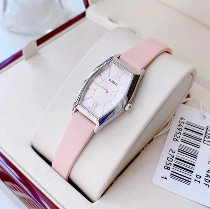 Casio Casio Collection LTP-E167L-4A женские часы розовый циферблат на запястье