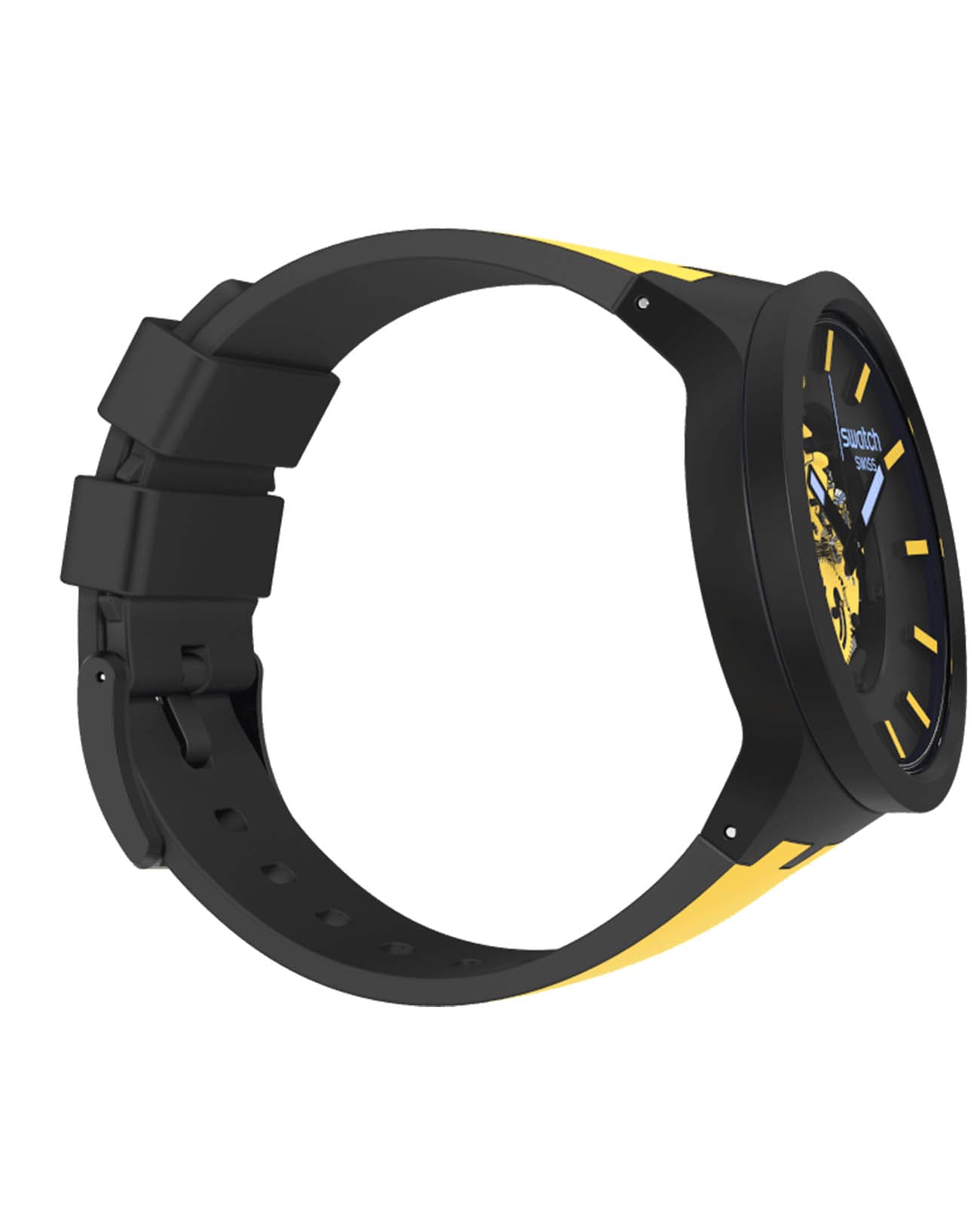 Оригинальные часы Swatch Swatch Big Bold Bioceramic Lacquered SB03B109 кварцевые калибр механизма  общий вид