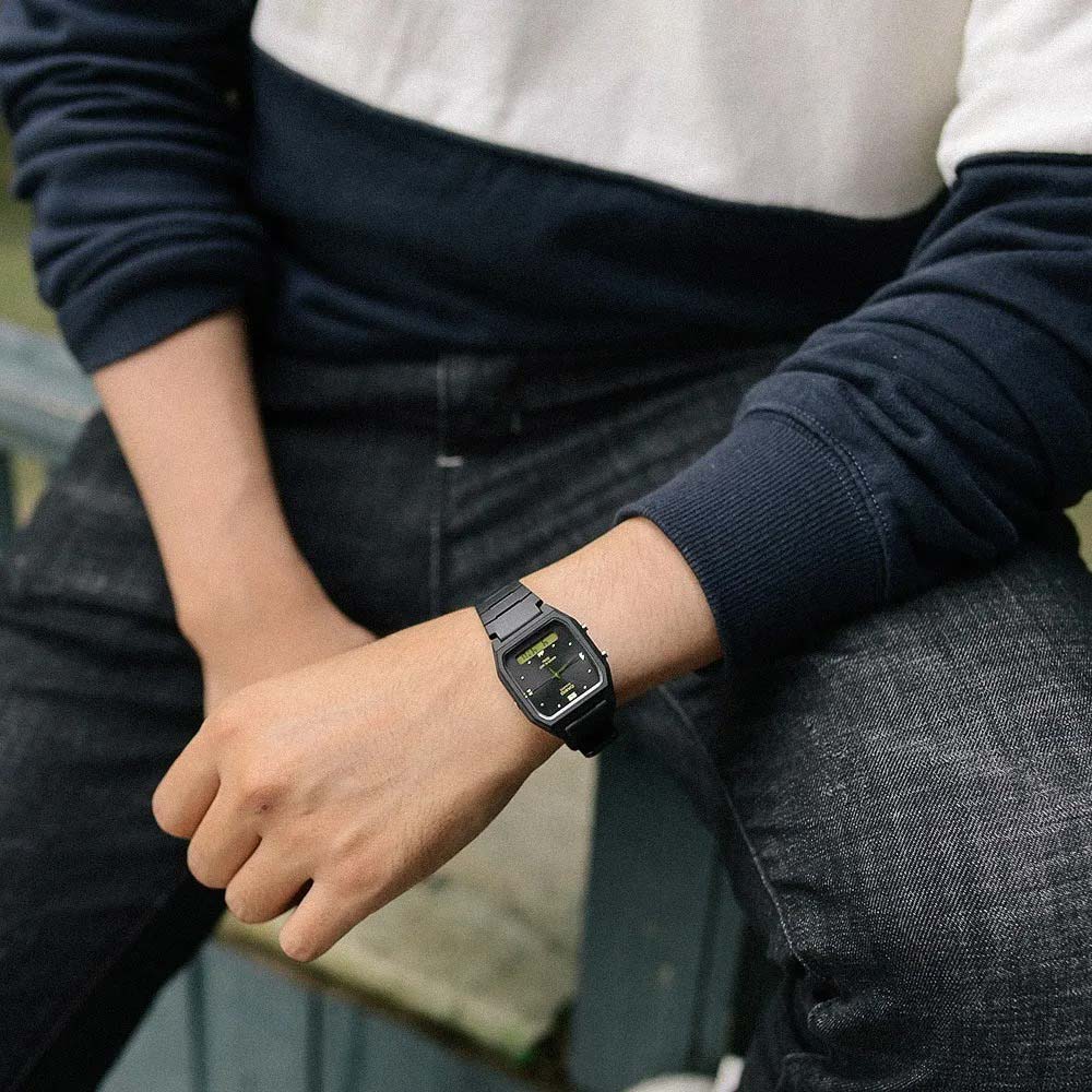 Casio Casio Collection AW-48HE-1AVDF (AW-48HE-1A) , наручные мужские часы фото под углом