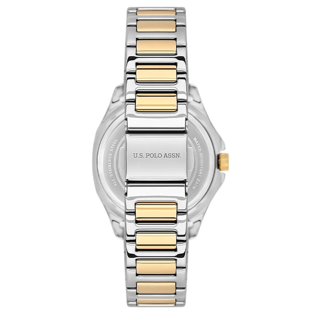 U.S. Polo Assn. U.S. Polo Assn. Stile USPA2088-04,  сша женские часы на браслете нержавеющая сталь с ip-покрытием боковой вид