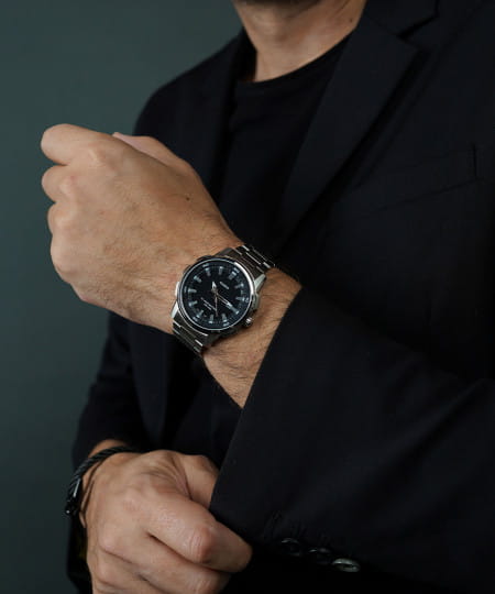 Casio Casio Collection MTP-E195D-1А , наручные мужские часы фото под углом