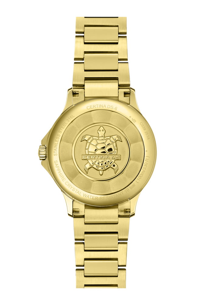 Certina Certina DS-6 Lady C039.251.33.367.00, ds podium швейцария женские часы на браслете нержавеющая сталь с pvd-покрытием боковой вид