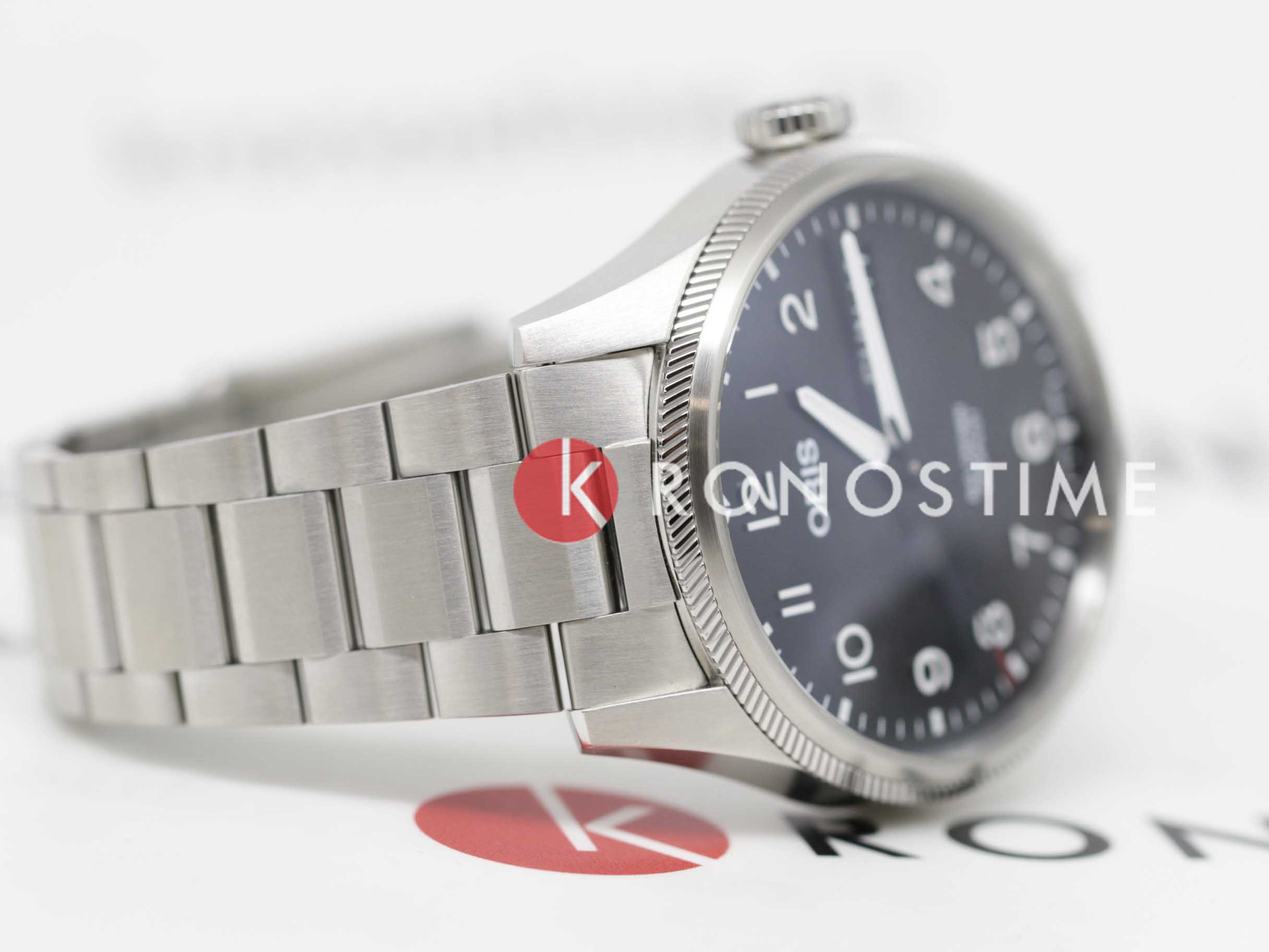 Оригинальные часы Oris Oris Propilot Big Crown Propilot Big Day Date 01 752 7760 4164-07 8 22 08 механические калибр механизма 752 общий вид