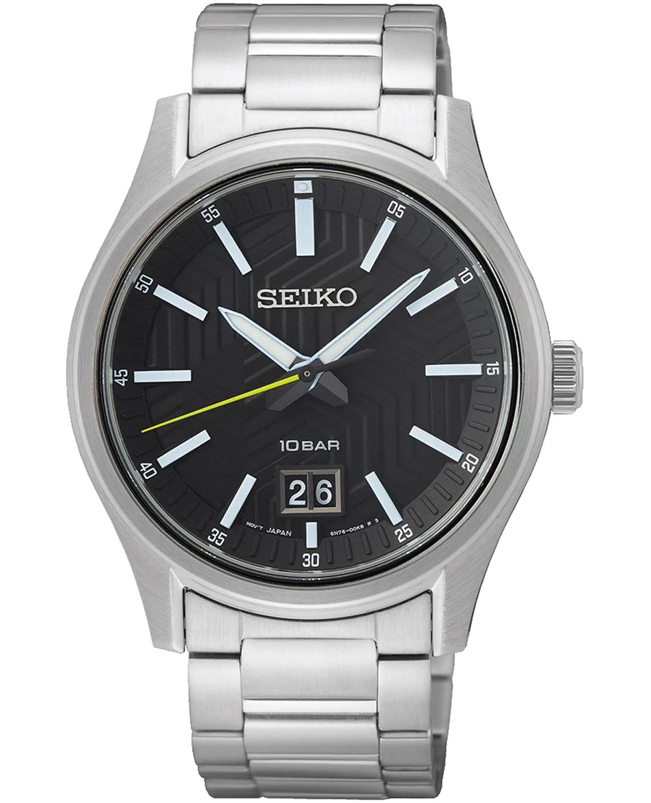 Seiko Seiko Conceptual Series Dress SUR535P1  SUR535P1 кварцевые мужские часы синий циферблат, браслет нержавеющая сталь — вид спереди