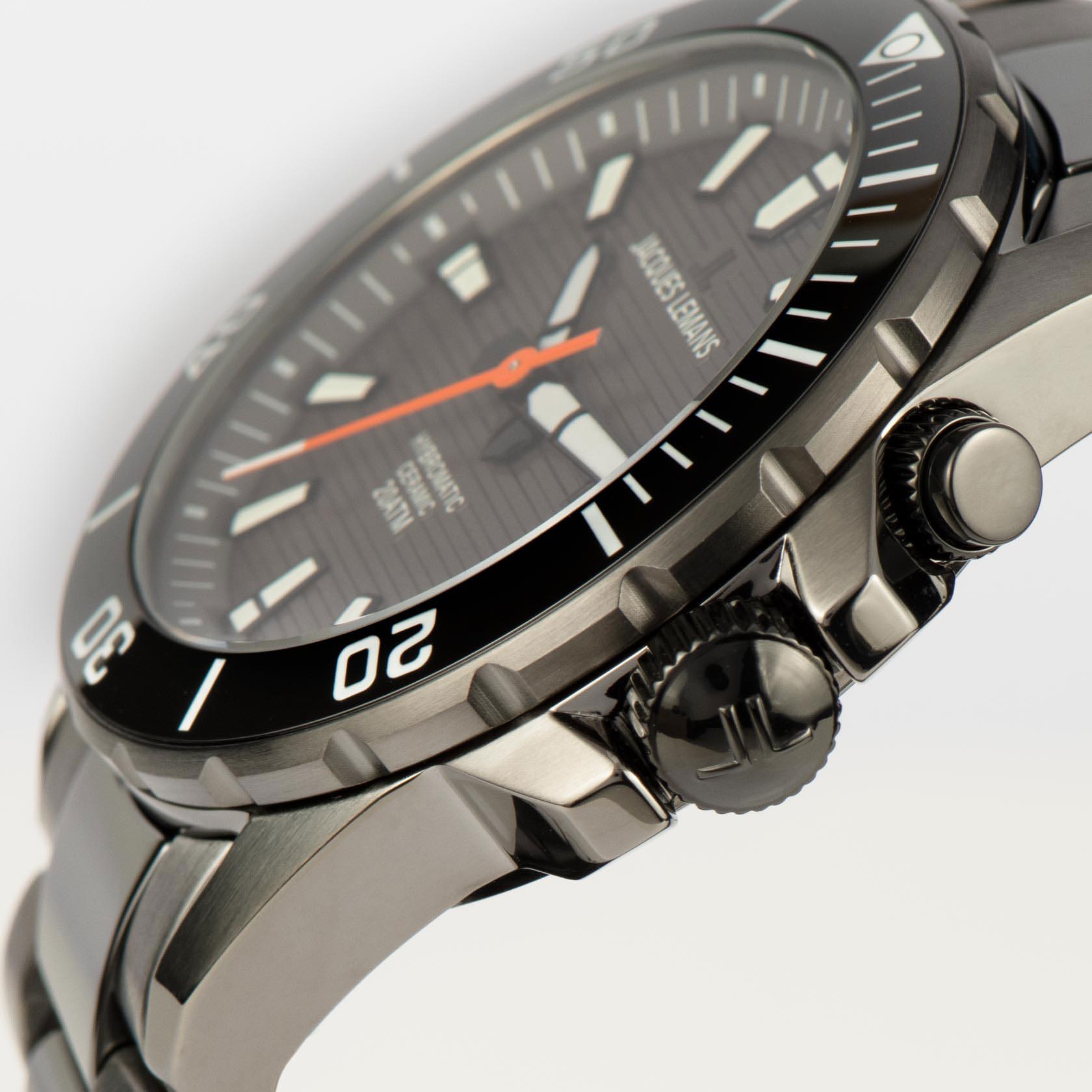 Jacques Lemans Jacques Lemans Hybromatic 1-2222A мужские часы серый циферблат на запястье