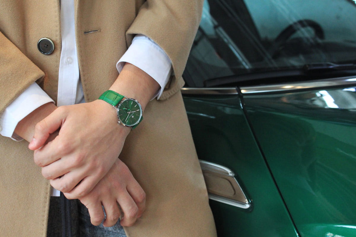 Greenwich Greenwich Anchor GW 012.17.38,  англия мужские часы на браслете кожаный боковой вид