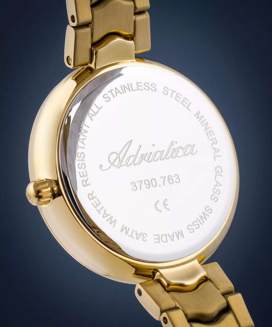 Adriatica Adriatica Essence A3790.1157Q,  швейцария женские часы на браслете нержавеющая сталь с pvd-покрытием боковой вид