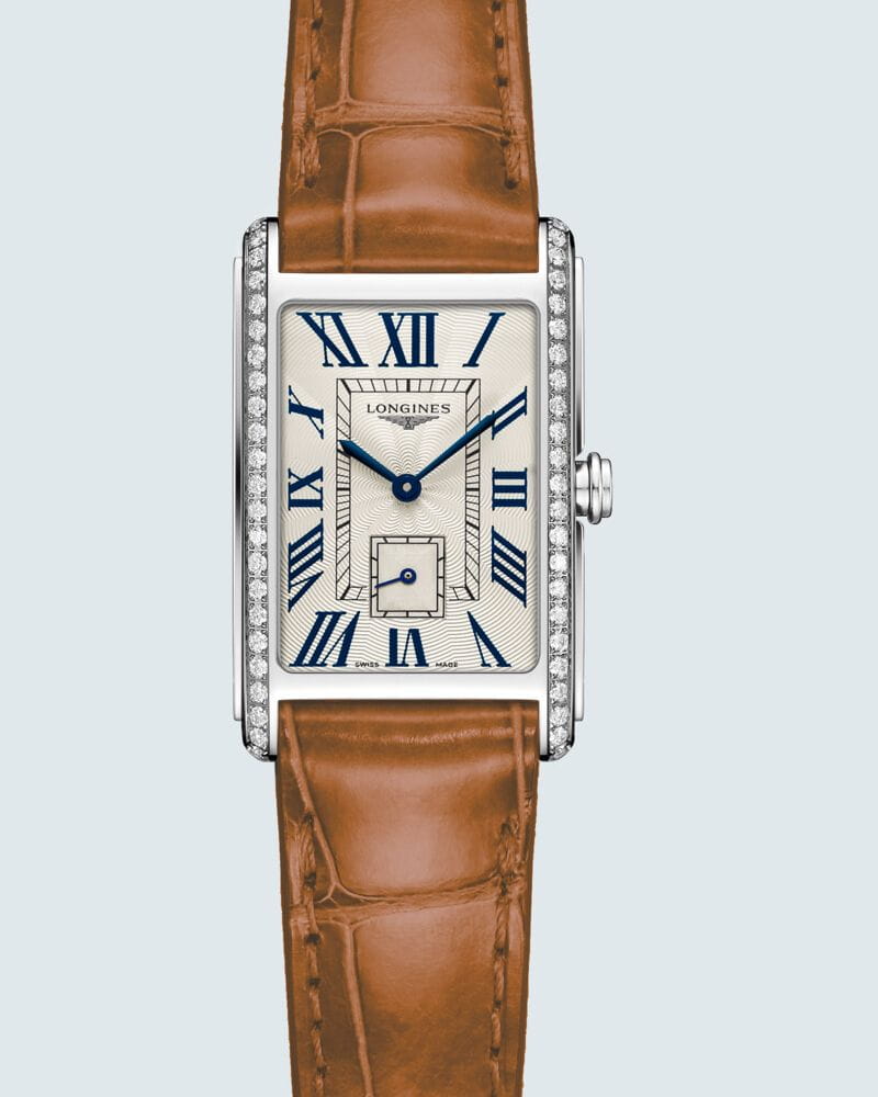 Longines Longines DolceVita L5.255.0.71.4 кварцевые женские часы часы крупный план серебристый циферблата