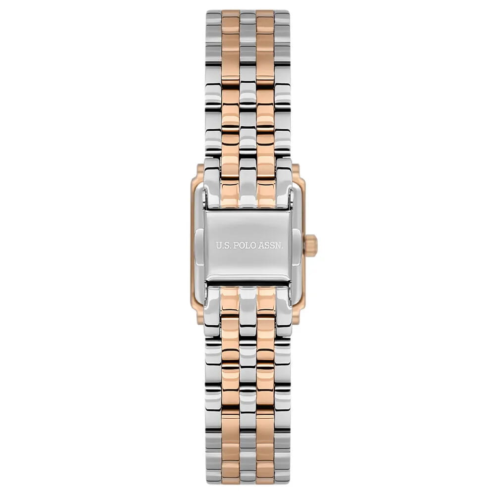 U.S. Polo Assn. U.S. Polo Assn. Stile USPA2107-03,  сша женские часы на браслете нержавеющая сталь с ip-покрытием боковой вид