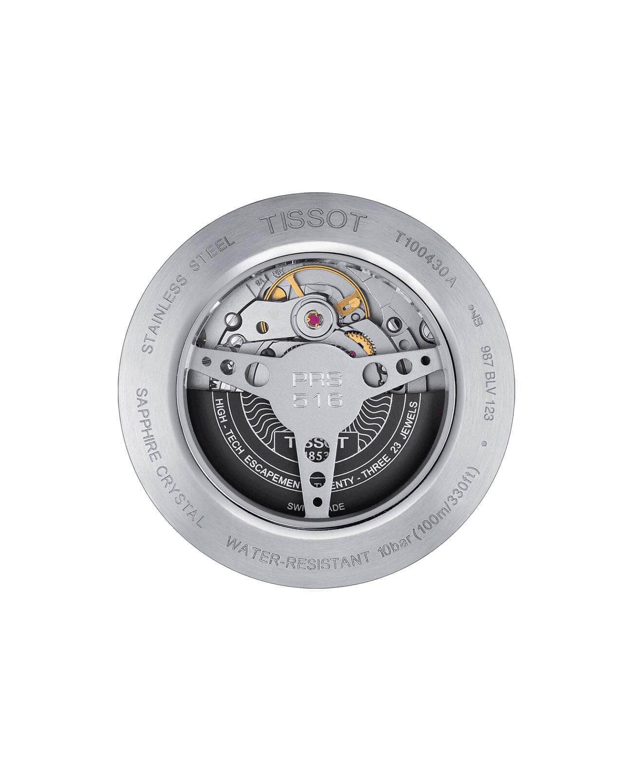 Tissot Tissot PRS 516 Powermatic 80 T100.430.11.031.00 PRS 516, наручные мужские часы фото под углом