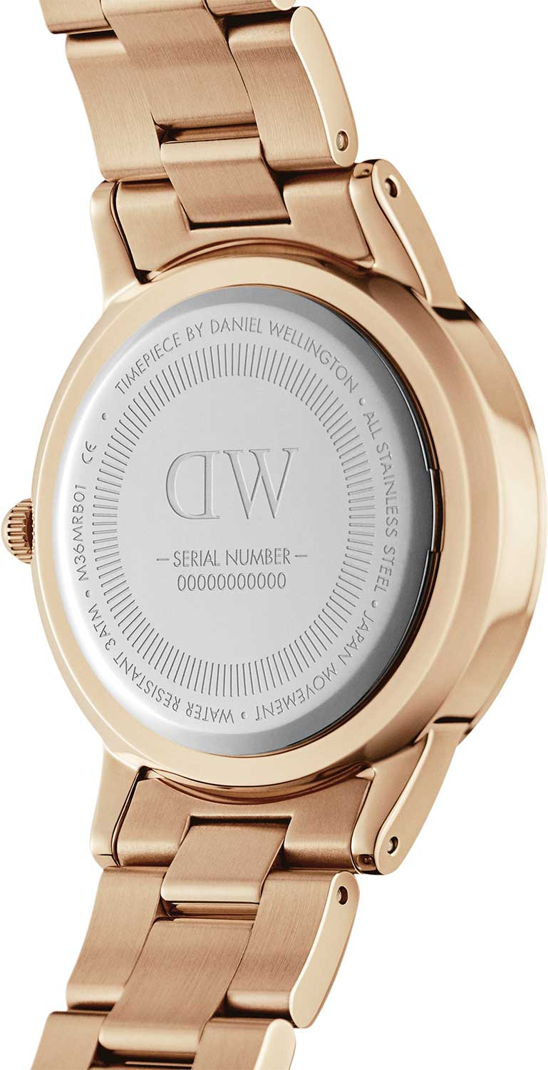 Daniel Wellington Daniel Wellington Iconic Link DW00100344 мужские часы черный циферблат на запястье