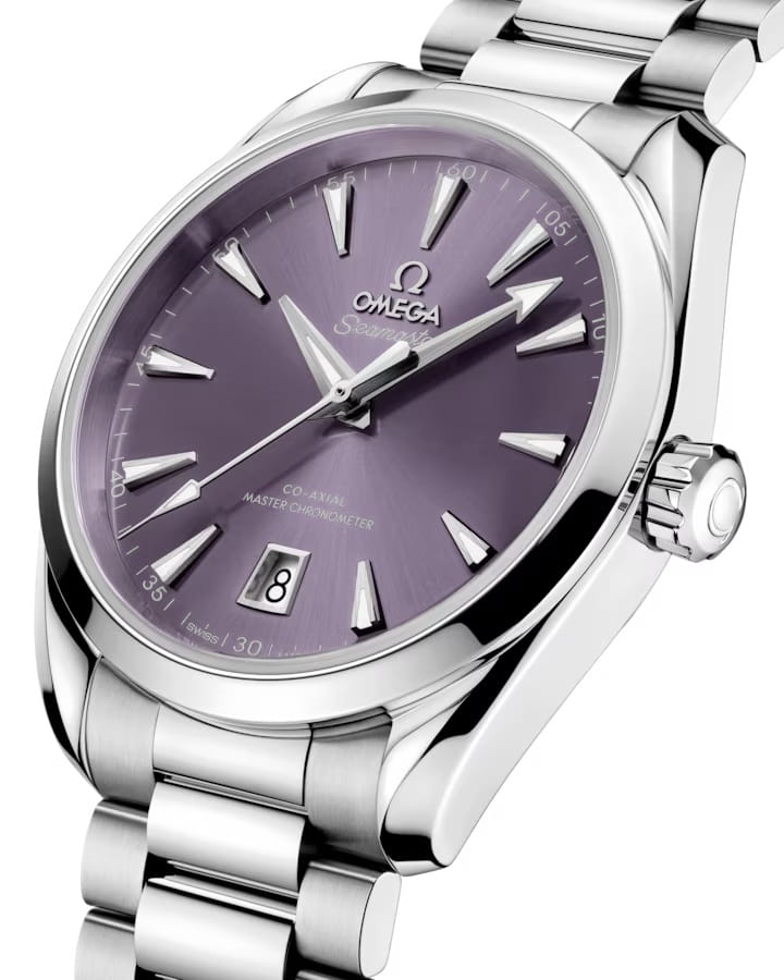 Omega Omega Seamaster Aqua Terra 220.10.38.20.10.004, seamaster швейцария мужские часы на браслете нержавеющая сталь боковой вид