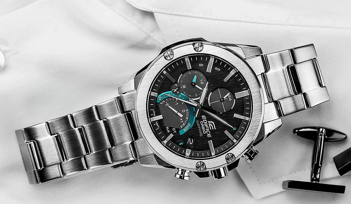 Casio Casio Edifice EQB-1000D-1A япония наручные мужские часы заводная головка с логотипом Casio