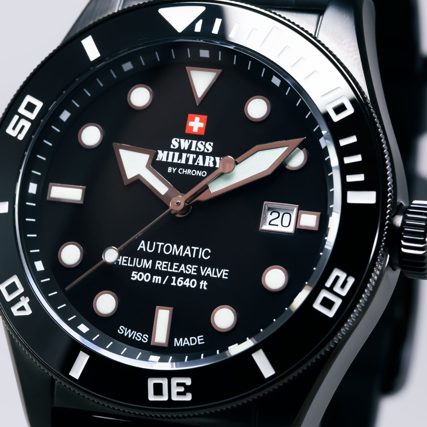 Оригинальные часы Swiss Military by Chrono Swiss Military by Chrono Diver SMA34075.05 механические калибр механизма  общий вид