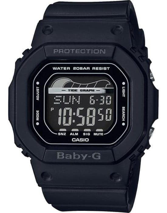 Casio Casio Baby-G BLX-560-1E  BLX-560-1E кварцевые женские часы черный циферблат, браслет пластик — вид спереди