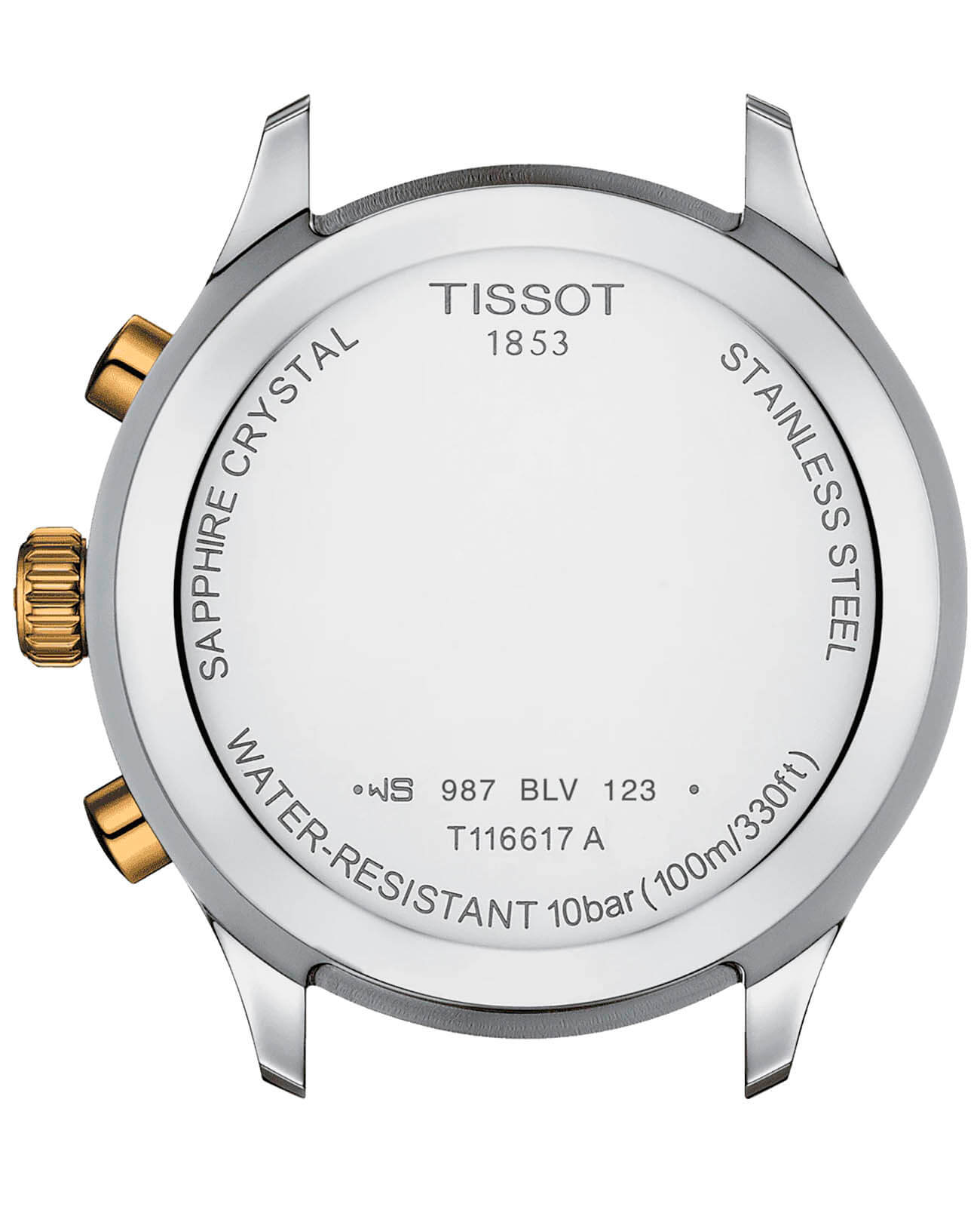 Оригинальные часы Tissot Tissot Chrono XL Classic T116.617.22.041.00 кварцевые калибр механизма eta g10.212 общий вид