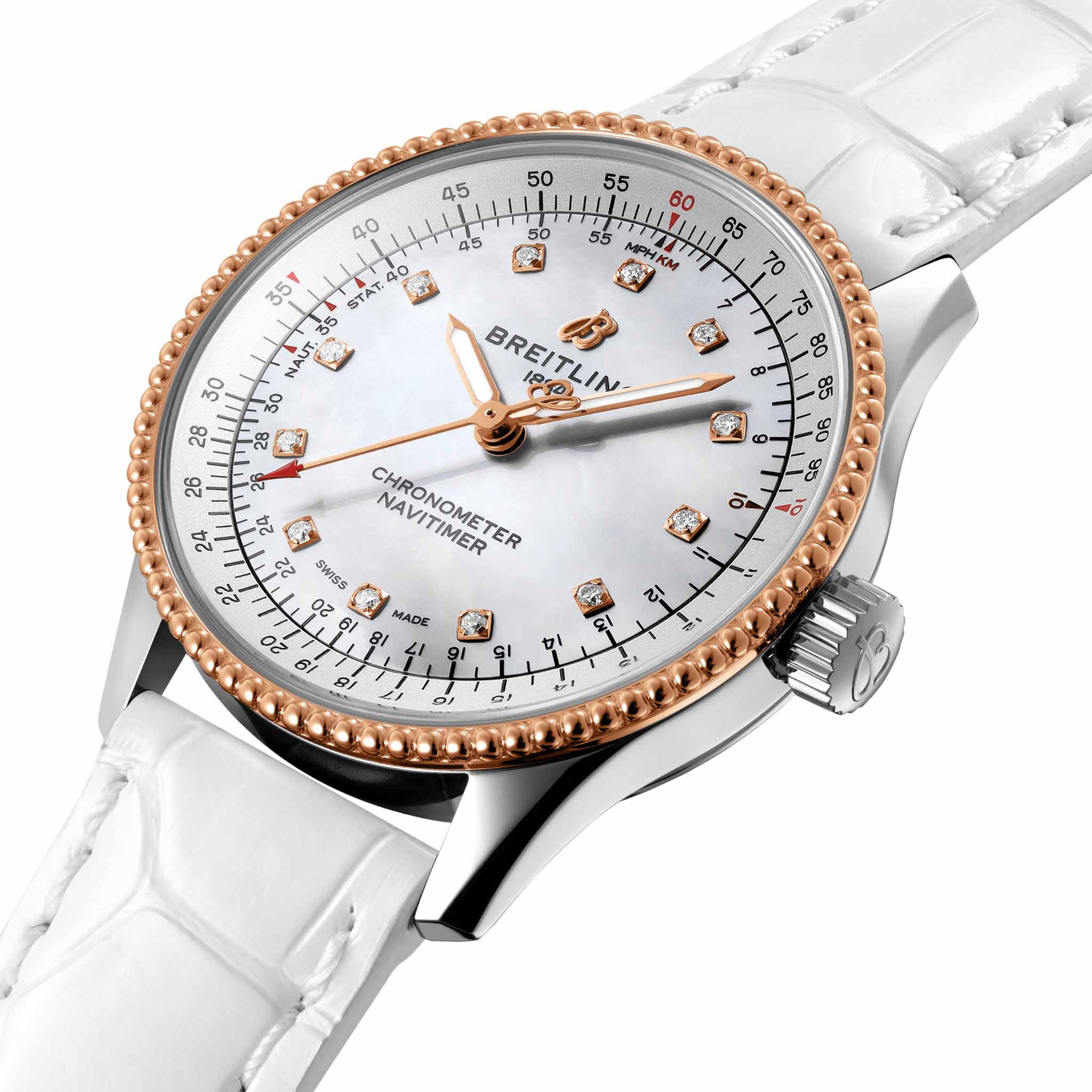 Оригинальные часы Breitling Breitling Navitimer Automatic 35 U17395211A1P4 механические калибр механизма breitling 17 общий вид