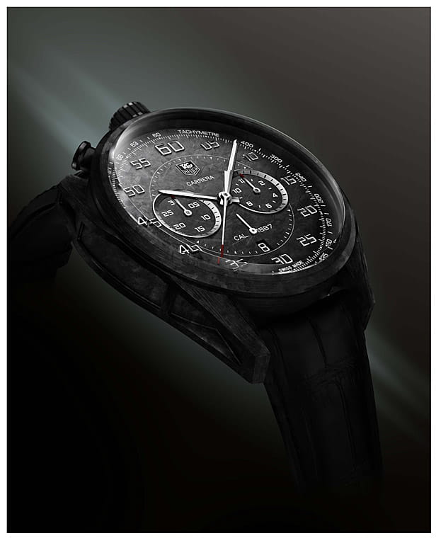 TAG Heuer TAG Heuer Carrera CAR2C90.FC6341 мужские часы черный циферблат на запястье