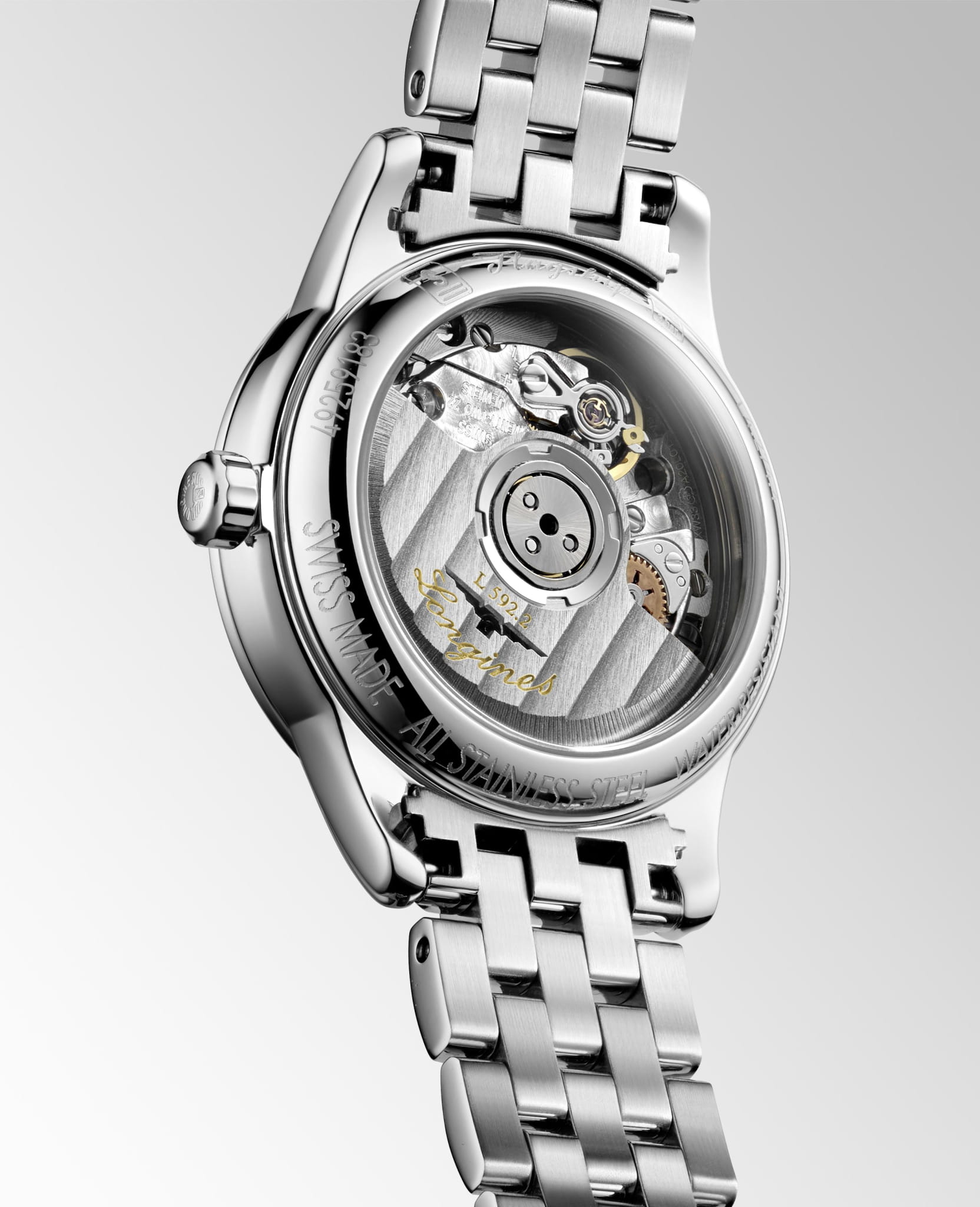 Longines Longines Flagship L4.274.4.27.6, flagship швейцария женские часы на браслете нержавеющая сталь боковой вид
