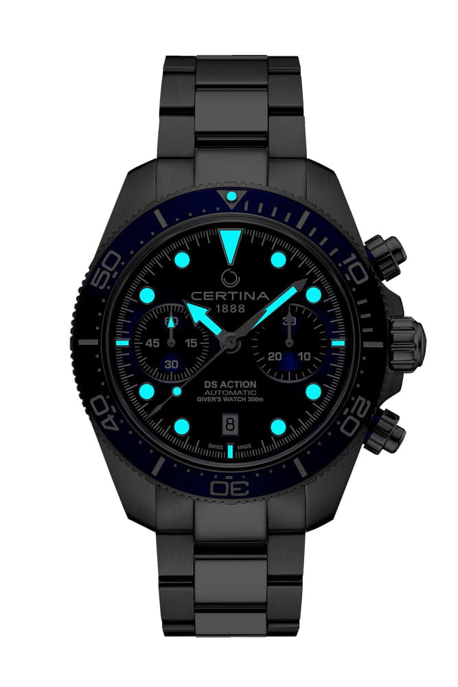 Certina Certina DS Action Diver Chrono C032.827.11.041.00 DS Action, наручные мужские часы фото под углом