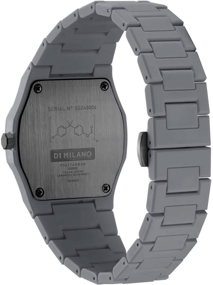 D1 Milano D1 Milano Polycarbon PCBU03,  италия мужские часы на браслете пластик боковой вид